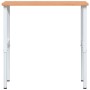 Banco de trabajo rectangular madera maciza 100x60x(71,5-98) cm by , Work tables - Ref: Foro24-3309706, Price: 141,64 €, Disco...