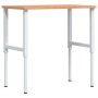Banco de trabajo rectangular madera maciza 100x60x(71,5-98) cm by , Work tables - Ref: Foro24-3309706, Price: 141,64 €, Disco...