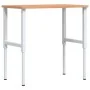 Banco de trabajo rectangular madera maciza 100x60x(71,5-98) cm by , Work tables - Ref: Foro24-3309706, Price: 139,45 €, Disco...