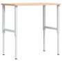 Banco de trabajo rectangular madera maciza 100x60x(71,5-98) cm by , Work tables - Ref: Foro24-3309704, Price: 134,95 €, Disco...