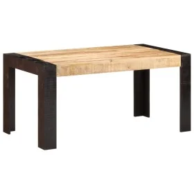 Solid mango wood dining table 160x80x76 cm by , Kitchen and dining tables - Ref: Foro24-3060199, Price: 329,77 €, Discount: %