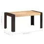 Solid mango wood dining table 160x80x76 cm by , Kitchen and dining tables - Ref: Foro24-3060199, Price: 329,77 €, Discount: %
