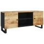 Solid mango wood TV stand 105x33x46 cm by , TV Furniture - Ref: Foro24-345220, Price: 124,82 €, Discount: %