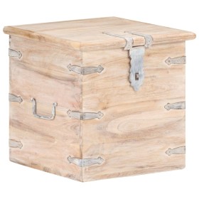 Solid acacia wood trunk 40x40x40 cm by , Storage trunks - Ref: Foro24-289646, Price: 119,62 €, Discount: %