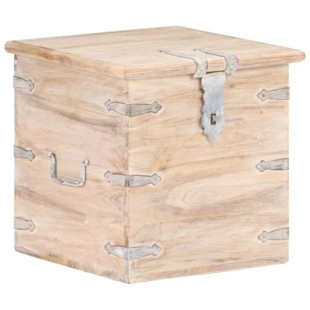 Solid acacia wood trunk 40x40x40 cm by , Storage trunks - Ref: Foro24-289646, Price: 117,90 €, Discount: %