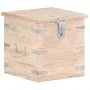 Solid acacia wood trunk 40x40x40 cm by , Storage trunks - Ref: Foro24-289646, Price: 117,90 €, Discount: %