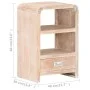 Massiver Akazienholz-Nachttisch 40x30x60 cm von , Nachttische - Ref: Foro24-289632, Preis: 102,46 €, Rabatt: %