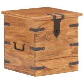 Solid acacia wood trunk 40x40x40 cm by , Storage trunks - Ref: Foro24-289645, Price: 138,62 €, Discount: %
