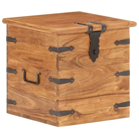 Solid acacia wood trunk 40x40x40 cm by , Storage trunks - Ref: Foro24-289645, Price: 138,62 €, Discount: %