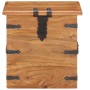 Solid acacia wood trunk 40x40x40 cm by , Storage trunks - Ref: Foro24-289645, Price: 140,95 €, Discount: %