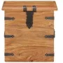 Solid acacia wood trunk 40x40x40 cm by , Storage trunks - Ref: Foro24-289645, Price: 138,62 €, Discount: %