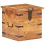 Solid acacia wood trunk 40x40x40 cm by , Storage trunks - Ref: Foro24-289645, Price: 138,62 €, Discount: %