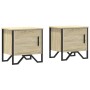 Mesitas de noche 2 uds contrachapado color roble 40x30x40 cm de , Mesitas de noche - Ref: Foro24-848517, Precio: 48,91 €, Des...