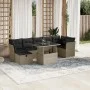 Set de sofás de jardín 8 pzas y cojines ratán sintético gris by , Garden sets - Ref: Foro24-3274672, Price: 598,62 €, Discoun...