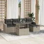 Set de sofás de jardín 6 pzas y cojines ratán sintético gris de , Conjuntos de jardín - Ref: Foro24-3274812, Precio: 431,34 €...