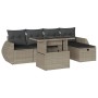 Set de sofás de jardín 6 pzas y cojines ratán sintético gris by , Garden sets - Ref: Foro24-3275132, Price: 437,45 €, Discoun...