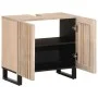 Armario de lavabo para baño madera maciza de mango 62x34x58 cm by , Bathroom furniture - Ref: Foro24-377532, Price: 109,20 €,...