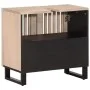 Armario de lavabo para baño madera maciza de mango 62x34x58 cm by , Bathroom furniture - Ref: Foro24-377532, Price: 109,20 €,...