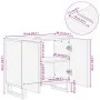 Armario de lavabo para baño madera maciza de mango 62x34x58 cm by , Bathroom furniture - Ref: Foro24-377532, Price: 109,20 €,...