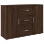 Aparador de madera de ingeniería marrón roble 90,5x29,5x65 cm by , Sideboards - Ref: Foro24-849880, Price: 95,42 €, Discount: %