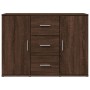 Aparador de madera de ingeniería marrón roble 90,5x29,5x65 cm by , Sideboards - Ref: Foro24-849880, Price: 95,42 €, Discount: %