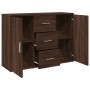 Aparador de madera de ingeniería marrón roble 90,5x29,5x65 cm by , Sideboards - Ref: Foro24-849880, Price: 95,42 €, Discount: %