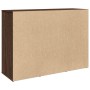Aparador de madera de ingeniería marrón roble 90,5x29,5x65 cm by , Sideboards - Ref: Foro24-849880, Price: 95,42 €, Discount: %