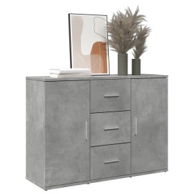 Ingenieurholz-Sideboard in Betongrau 90,5x29,5x65 cm von , Sideboards - Ref: Foro24-849877, Preis: 90,34 €, Rabatt: %
