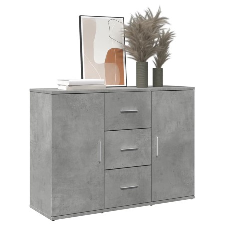 Ingenieurholz-Sideboard in Betongrau 90,5x29,5x65 cm von , Sideboards - Ref: Foro24-849877, Preis: 90,34 €, Rabatt: %