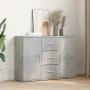 Aparador madera de ingeniería gris hormigón 90,5x29,5x65 cm by , Sideboards - Ref: Foro24-849877, Price: 87,76 €, Discount: %