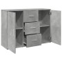 Ingenieurholz-Sideboard in Betongrau 90,5x29,5x65 cm von , Sideboards - Ref: Foro24-849877, Preis: 90,34 €, Rabatt: %