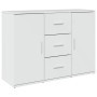 Aparador de madera de ingeniería blanco brillo 90,5x29,5x65 cm de , Aparadores - Ref: Foro24-849875, Precio: 104,53 €