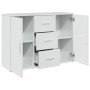 Aparador de madera de ingeniería blanco brillo 90,5x29,5x65 cm de , Aparadores - Ref: Foro24-849875, Precio: 104,53 €