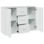 Hochglanz-Weißer Schrank aus Holzwerkstoff 90,5x29,5x65 cm von , Sideboards - Ref: Foro24-849875, Preis: 102,69 €, Rabatt: %