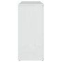 Aparador de madera de ingeniería blanco brillo 90,5x29,5x65 cm de , Aparadores - Ref: Foro24-849875, Precio: 104,53 €
