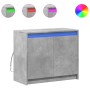 Sideboard mit LED-Beleuchtung, Holzoptik in Grau-Beton, 72x34x61 cm. von , Sideboards - Ref: Foro24-852176, Preis: 78,19 €, R...