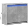 Sideboard mit LED-Beleuchtung, Holzoptik in Grau-Beton, 72x34x61 cm. von , Sideboards - Ref: Foro24-852176, Preis: 76,99 €, R...