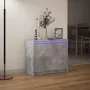 Aparador con LED madera ingeniería gris hormigón 72x34x61 cm de , Aparadores - Ref: Foro24-852176, Precio: 76,99 €, Descuento: %