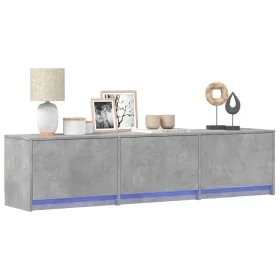 Mueble de TV LED madera ingeniería gris hormigón 165x34x40 cm de , Muebles TV - Ref: Foro24-852253, Precio: 92,52 €, Descuent...