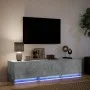 Mueble de TV LED madera ingeniería gris hormigón 165x34x40 cm de , Muebles TV - Ref: Foro24-852253, Precio: 92,52 €, Descuent...