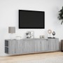 TV-Wandmöbel mit LED-Beleuchtung in Sonoma-Grau, 180x31x39,5 cm. von , TV-Möbel - Ref: Foro24-3307959, Preis: 144,18 €, Rabat...