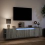 TV-Wandmöbel mit LED-Beleuchtung in Sonoma-Grau, 180x31x39,5 cm. von , TV-Möbel - Ref: Foro24-3307959, Preis: 144,18 €, Rabat...