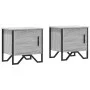 Nachttische 2 Stück aus grauem Sonoma-Ingenieurholz 40x30x40cm von , Nachttische - Ref: Foro24-848521, Preis: 49,74 €, Rabatt: %