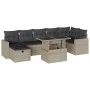 Garden sofa set 8 pcs. and cushions synthetic rattan gray by , Garden sets - Ref: Foro24-3274832, Price: 590,82 €, Discount: %