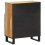 Sideboard aus massivem rohem Mangoholz 60x34x75 cm von , Schließfächer und Lagerschränke - Ref: Foro24-377559, Preis: 125,49 ...