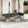 Set de sofás de jardín 8 pzas y cojines ratán sintético gris de , Conjuntos de jardín - Ref: Foro24-3275152, Precio: 615,37 €...
