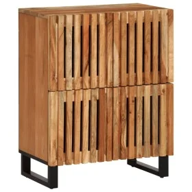 Sideboard aus massivem Akazienholz 60x34x75 cm von , Schließfächer und Lagerschränke - Ref: Foro24-377565, Preis: 140,42 €, R...