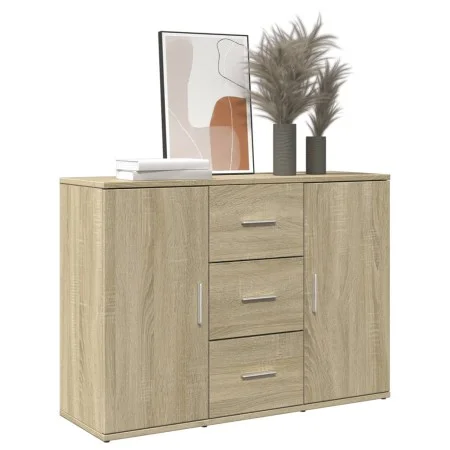 Sonoma Eiche Holzwerkstoff Anrichte 90,5x29,5x65 cm von , Sideboards - Ref: Foro24-849876, Preis: 92,32 €, Rabatt: %