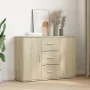 Sonoma Eiche Holzwerkstoff Anrichte 90,5x29,5x65 cm von , Sideboards - Ref: Foro24-849876, Preis: 92,32 €, Rabatt: %