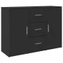 Black engineered wood sideboard 90,5x29,5x65 cm by , Sideboards - Ref: Foro24-849874, Price: 81,90 €, Discount: %